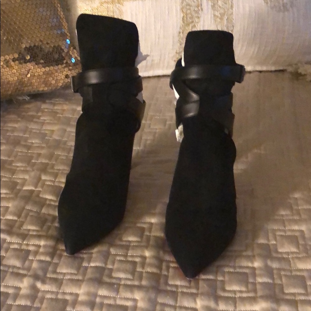 Christian Louboutin Heel-Less Black Bootie